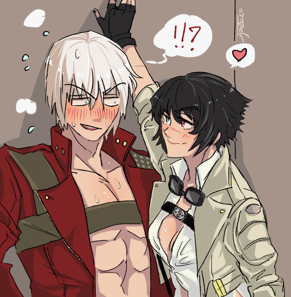 jumpoon's tweet photo. Maybe I will draw Netflix Dante with DMC3 Lady 🤭 #DevilMayCry https://t.co/fTXrKujjlv