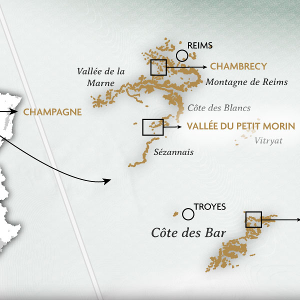 MappaVini's tweet photo. Depuis peu le Domaine exploite aussi des vignes dans la Côte de Bar et en Vallée de l'Ardre.  Enjeu graphique de représenter sur une même carte, des vignobles si espacés... Défi en passe d'être relevé sur une carte imprimée et bientôt aussi sur une carte interactive en relief... https://t.co/iiivl4CGAn