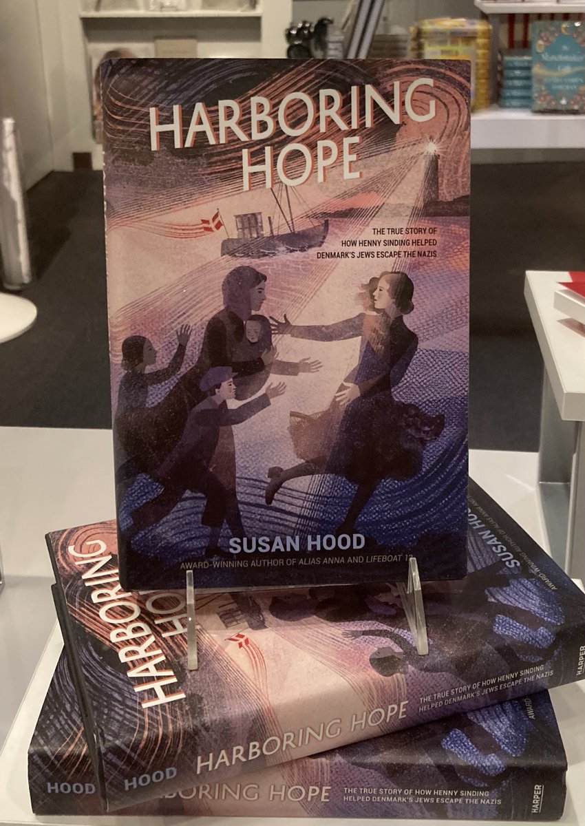 OMG! What a thrill to see the young woman in my new book #HarboringHope, 25' tall, outside the 'Courage to Act' exhibit at @MJHnews. Join us for Family Day 10/22 when I'll be speaking at 3pm. #NF #DanishResistance @megilnit @HarperStacks mjhnyc.org/events/ctafami…