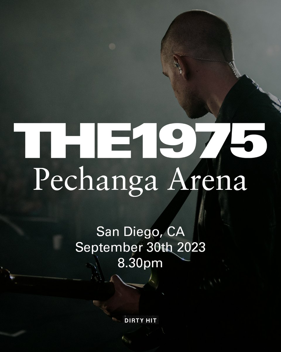 Pechanga Arena
San Diego, California
30th September 2023
8.30pm
#The1975