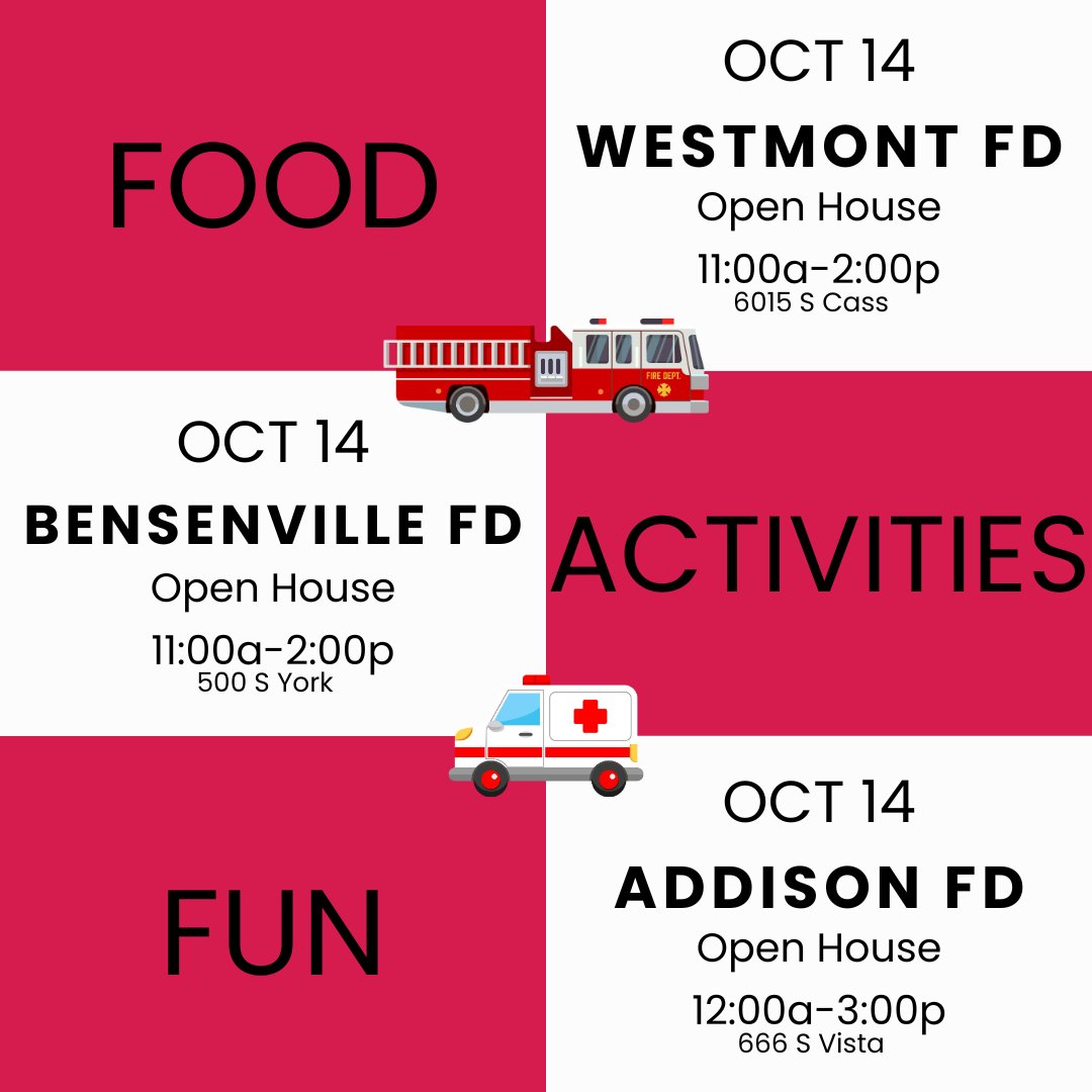 ACDCdispatch's tweet photo. JOIN US TOMORROW
π Meet your 9-1-1 dispatchers
π Visit our booth & spin the wheel for a prize
#WestmontFD #BensenvilleFPD #AddisonFPD #ACDCpublicsafety https://t.co/KJRS2JcpcJ