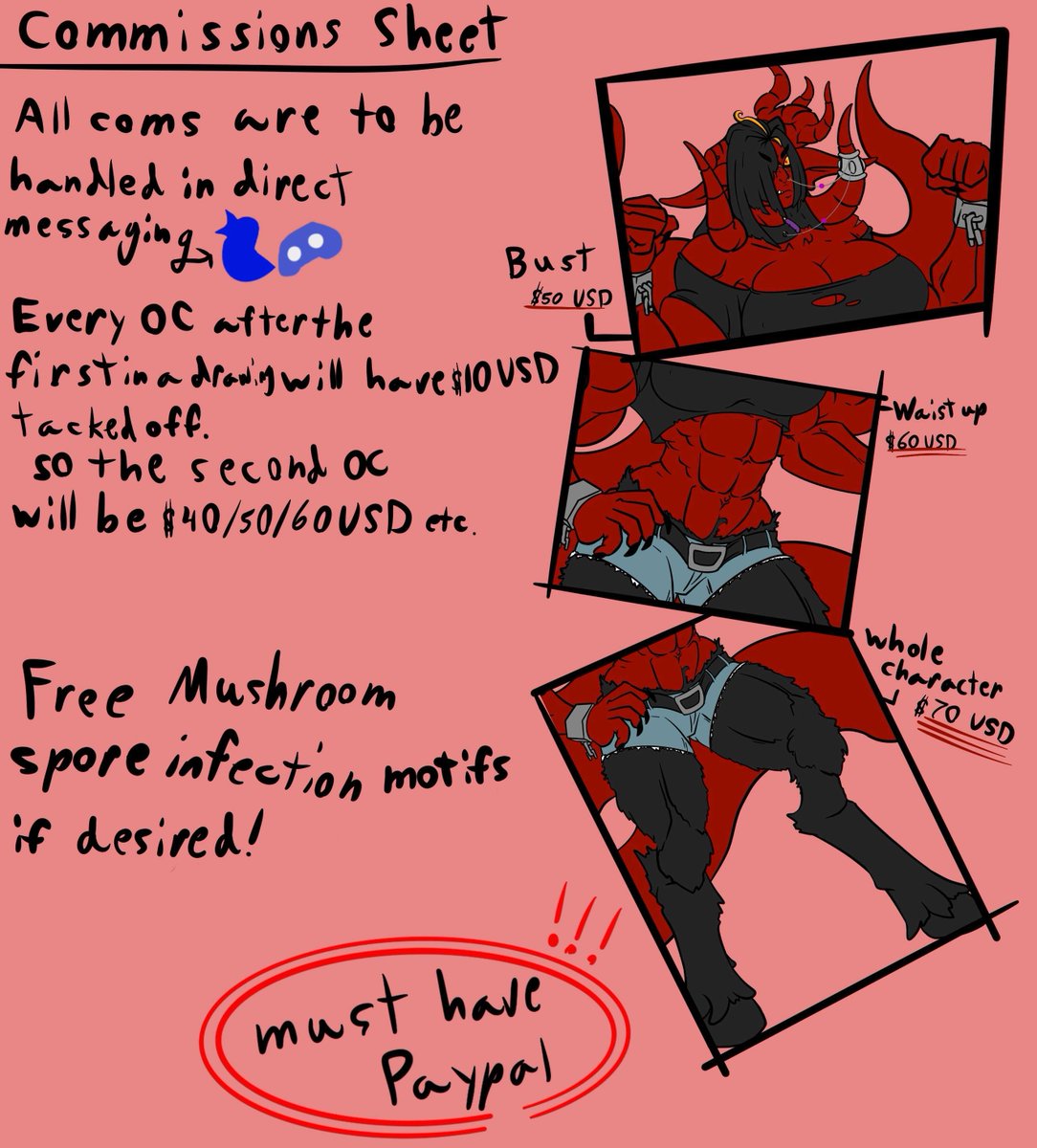 BigRedBehemoth's tweet image. So reposting this just because a nasty person replied to the old post who had some... pretty hateful stuff in their bio and I'm certain they were just subtly harassing me in some fashion. Just let me offer my craft in piece. &amp;gt;_&amp;gt;