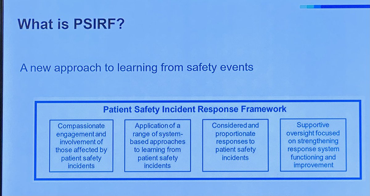 PSIRF framework in itself supports tangible and measurable shift and safety culture to get away from bureaucracy to learning and improvement #BGSConf #falls #PSIRF #safety