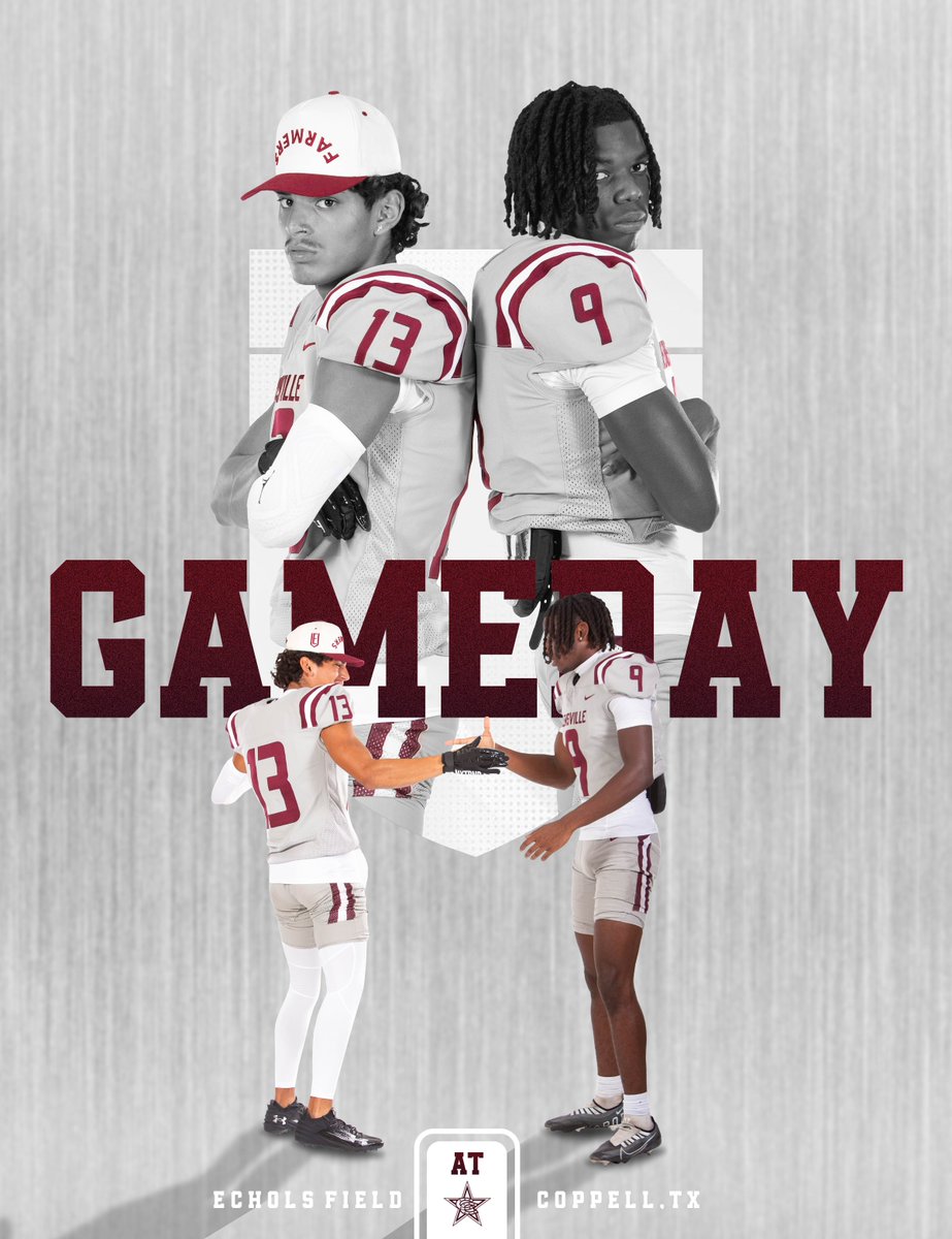 LHSFball's tweet image. GAMEDAY
🆚 Coppell Cowboys
🕰️ 7:00 pm
📍Buddy Echols Field - Coppell, TX
🎟️coppellathletics.net/e-tickets