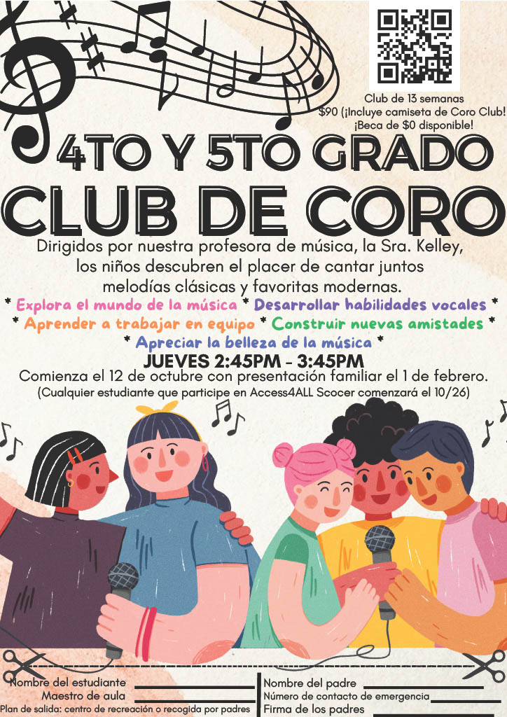 4th and 5th grade CHORUS is returning and I am so excited about it!  The club with run on Thursdays, Oct. 12 - Feb. 1.  Kids in ASA Soccer club will start Oct. 26.  Register on the PTA website:  ckstem-36.memberhub.com/store?limit=21…
