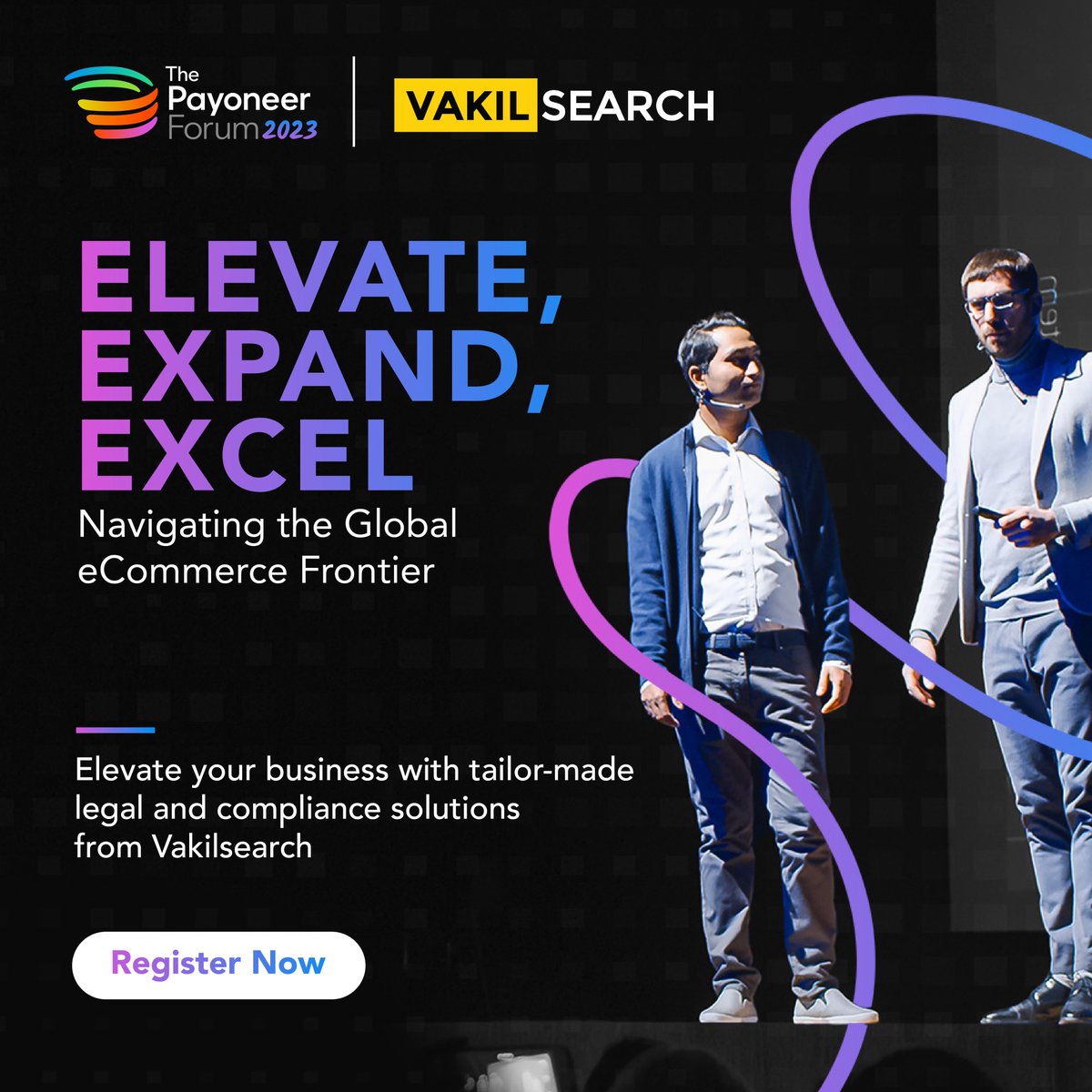Letsvakilsearch's tweet photo. Payoneer 2023 Flagship Event - "Empower Your Business for Global Success"
Date: Oct 09, 2023
Place: Delhi (Pullman Aerocity)
Register here: https://t.co/YeZckkTirh
#payoneerforum2023 #flagshipevent #ecommerce #business #event #gathering #compliance #legal #registernow #delhi https://t.co/FlLBPwJh3z