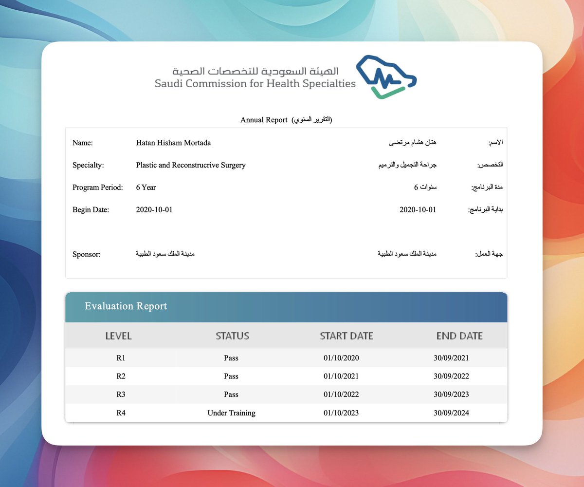 HatanMortada's tweet photo. الحمد لله، أمس كان آخر يوم لي في السنة الثالثة وتمت ترقيتي للمستوى الرابع. تعلمت الكثير خلال هذه السنة. 🙏

أبرز إنجازاتي خلال السنة تشمل نشر أكثر من ٣٥ بحث، إنشاء منصة Researchable التي استفاد منها أكثر من ١٠٠٠ باحث، والمشاركة كمقدم في أكثر من ٥ مؤتمرات عالمية و محلية. كما حضرت أكثر من ٤٠٠ عملية جراحية خلال التدريب، غطيت اكثر من ٨٠ مناوبة، وشاركت في ورشتي عمل لتطوير مهاراتي الجراحية في جراحة التجميل.

فخور جدًا بجميع إنجازاتي المهن��ة هذا العام، والحمد لله على توفيقه وفضله. بإذن الله، نبدأ السنة الرابعة بكل خير وتوفيق ♥️.