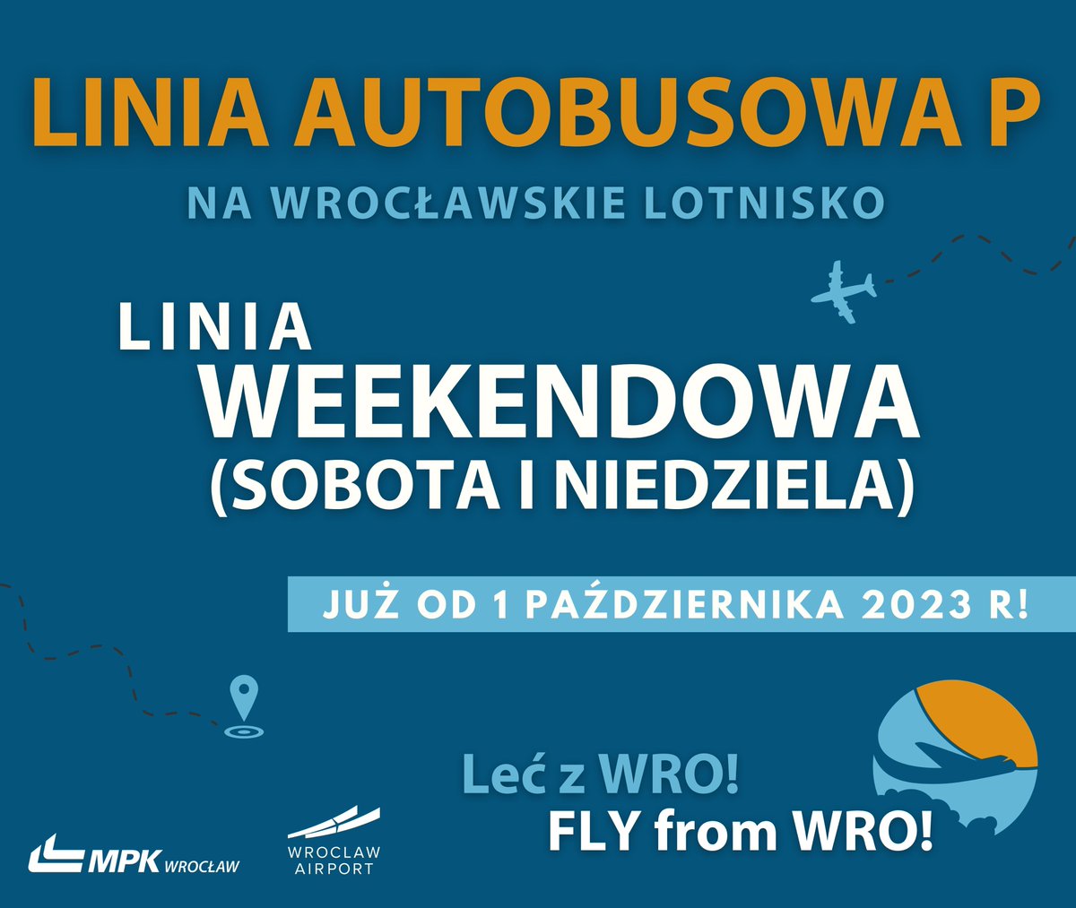 Rusza nowa linia autobusowa na lotnisko❗

Linia autobusowa "P" to efekt współpracy spółki z Portem Lotniczym oraz Wydziałem Transportu Urzędu Miejskiego we Wrocławiu. Pilotażowo linia wystartuje 1 października i będzie kursować w weekendy do końca roku.