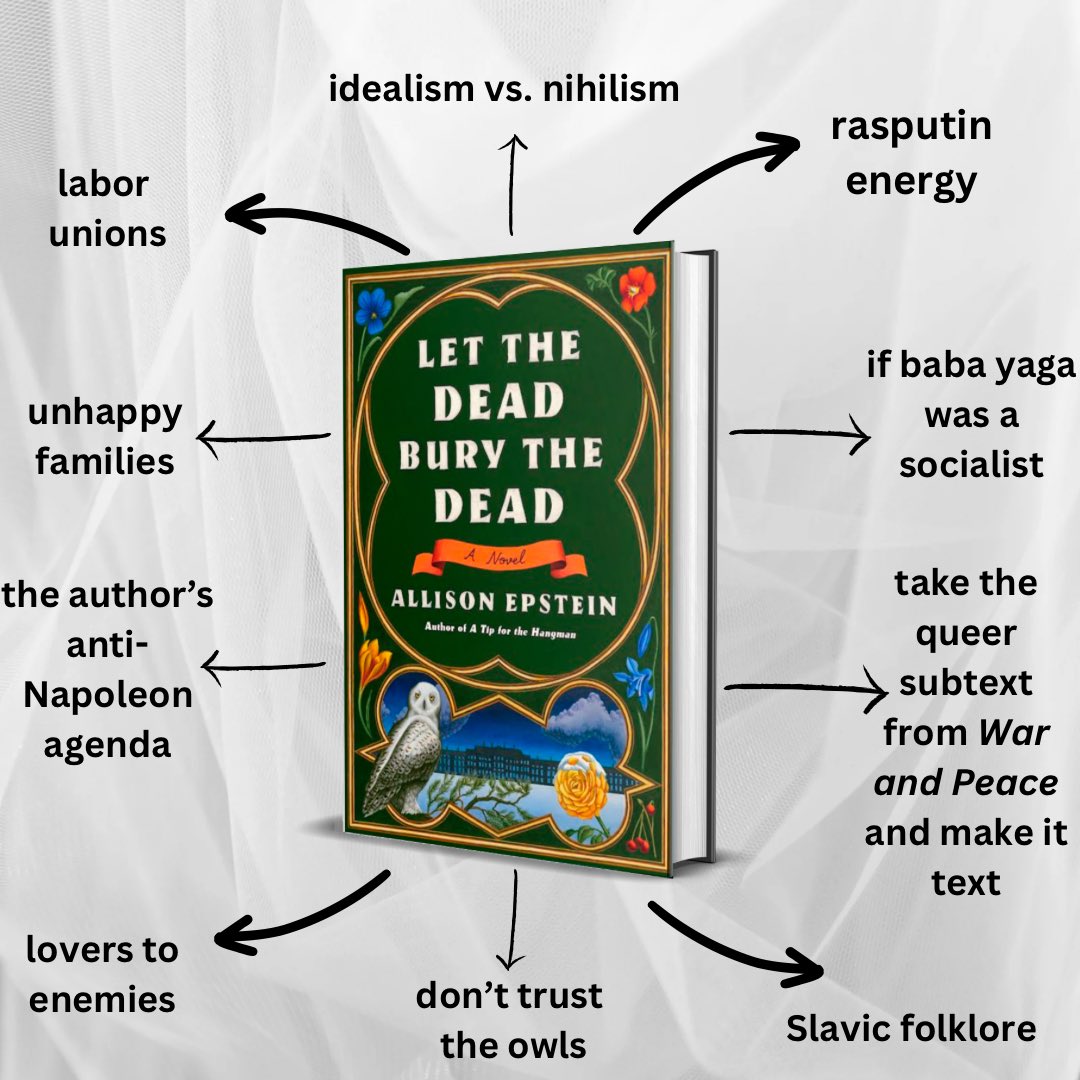 my new historical novel LET THE DEAD BURY THE DEAD is out in 19 days and it was 100% written by me, not some AI trawling the internet like a spooky tech bro parasite, if that helps the sell bookshop.org/p/books/let-th…