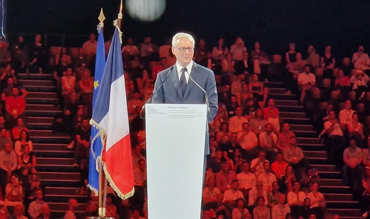 OECPaysdeLoire's tweet photo. 78e Congrès National des Experts-Comptables

Avec la présence exceptionnelle de @BrunoLeMaire Ministre de l’Economie, des Finances et de la Souveraineté industrielle et numérique.
 
#expertscomptables #expertisecomptable #CNOEC #paysdelaloire #congresnational #congresOEC https://t.co/P1VBp8bZAC