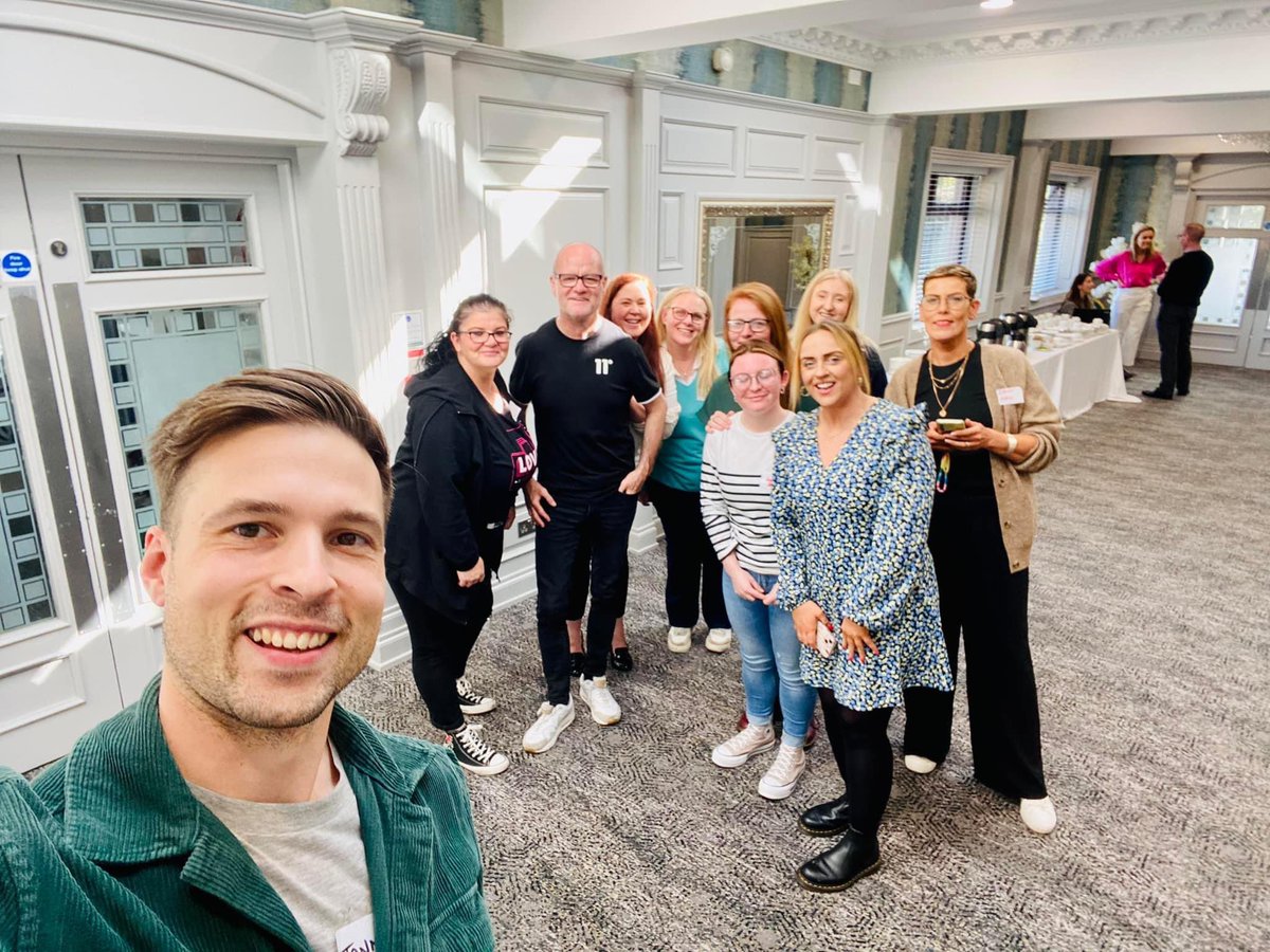 Great team day at wellbeing session today with Action Mental Health all arranged by Upper Springfield Development Trust 🤓
