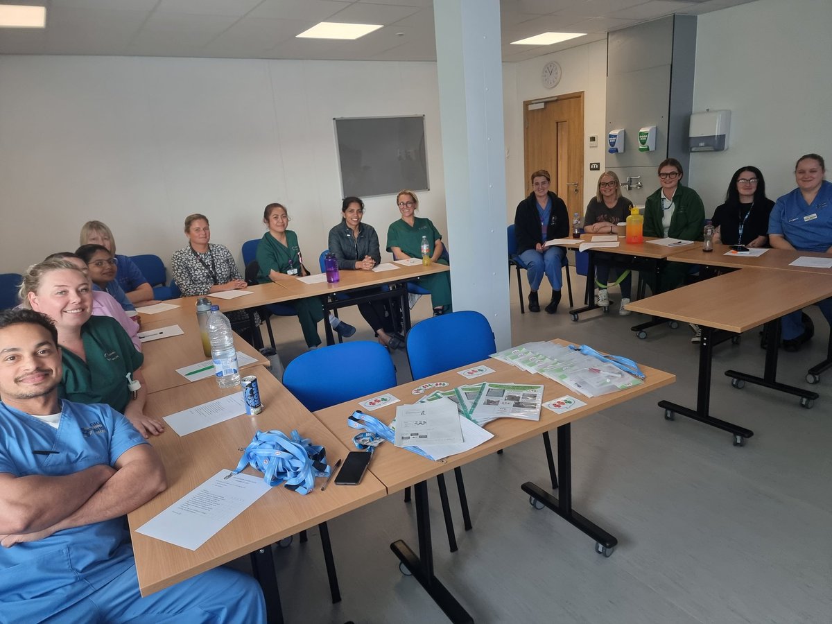 Thanks to Deb Matthews, Senior and Lead nurses in Prince Charles Hospital for raising awareness of the Learning Disability Champion Training. My first one in Prince Charles Hospital, was lovely to meet everyone! 😊