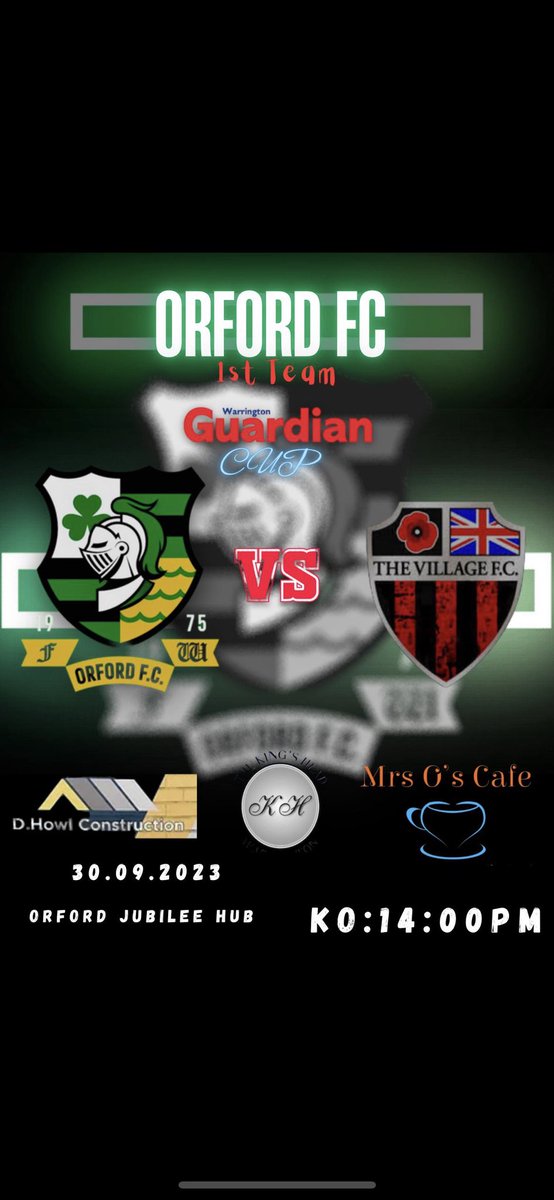 FCOrford's tweet photo. 💚⚽️💚Massive game at home tomorrow as the 1st team invite @VillageClubFC to orford park in the @WarringtonGuard cup 
Let’s get down and support your local tea…..💚⚽️💚

14:00 @ Orford hub 
@Flyingslavin 
@ianwhite_2020 
@Warringtonfoot https://t.co/ssL77CnFQm