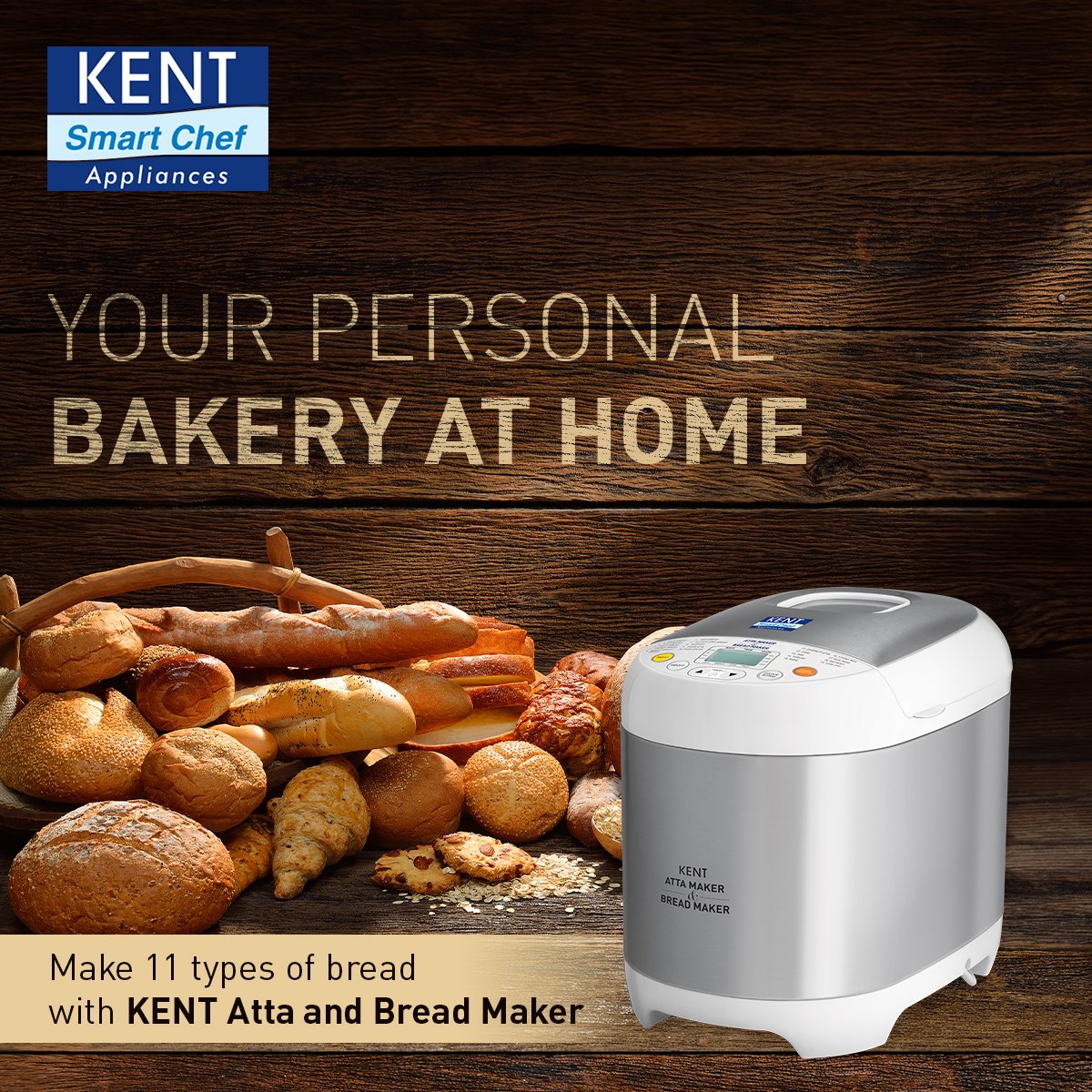 KentROSystems's tweet image. Experience the irresistible aroma of freshly baked bread with KENT Atta and Bread Maker! ​
With 19 programming menu, crafting your favourite bread or kneading atta is a breeze.
Get yours today: bit.ly/3t90ivL
#KENT #HomemadeBread #BreadRecipes #KENTBreadMaker #Baking