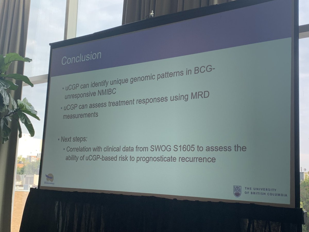 #IBCN23 @SWOG 1605 genomic profiling results presented by Marie-Pier St. Laurent @pcvblack. Highly variable with bcg resistance having distinct mutational prevalence.