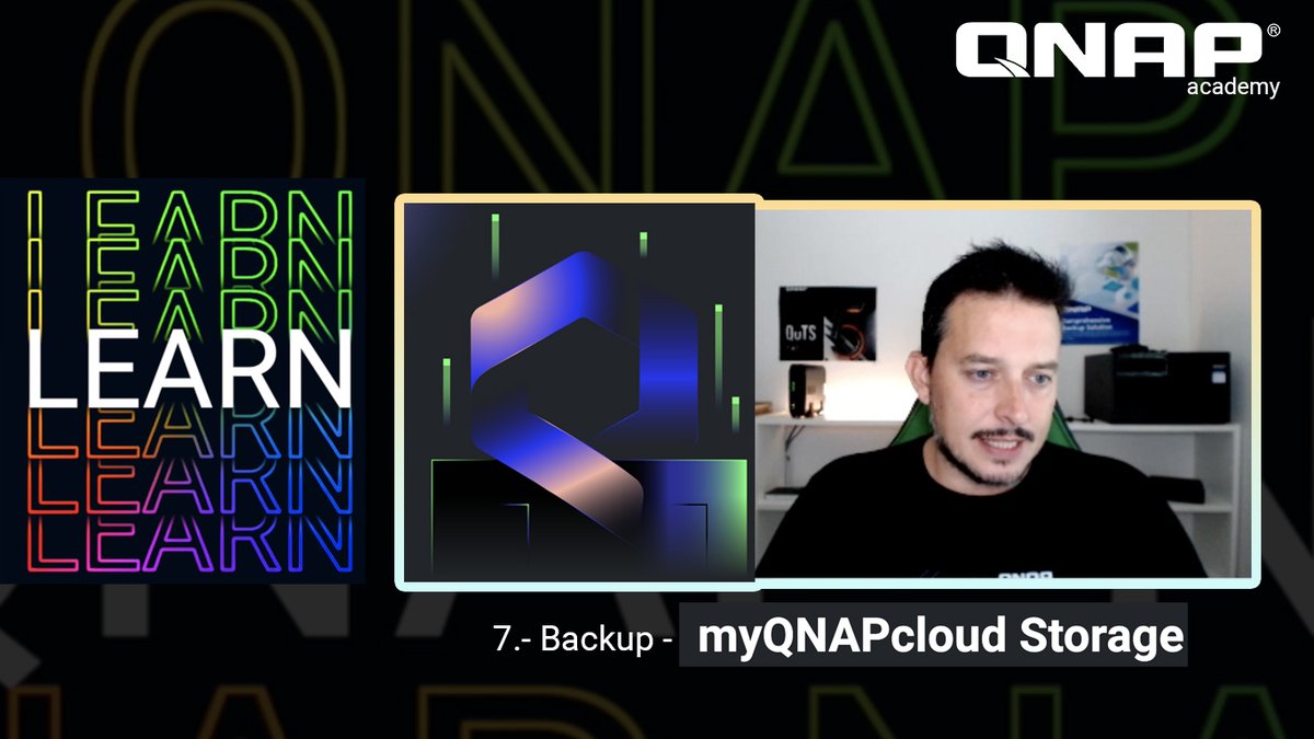 QNAPEspana's tweet photo. ¡Ya disponible la séptima clase de QNAP Academy!
Aprenderás a programar Instantáneas y realizar un Backup en la nube con #myQNAPcloudStorage
▶️ https://t.co/KV7Wkm7LE9
#NAS #QNAPAcademy https://t.co/VVeJqUEdwf