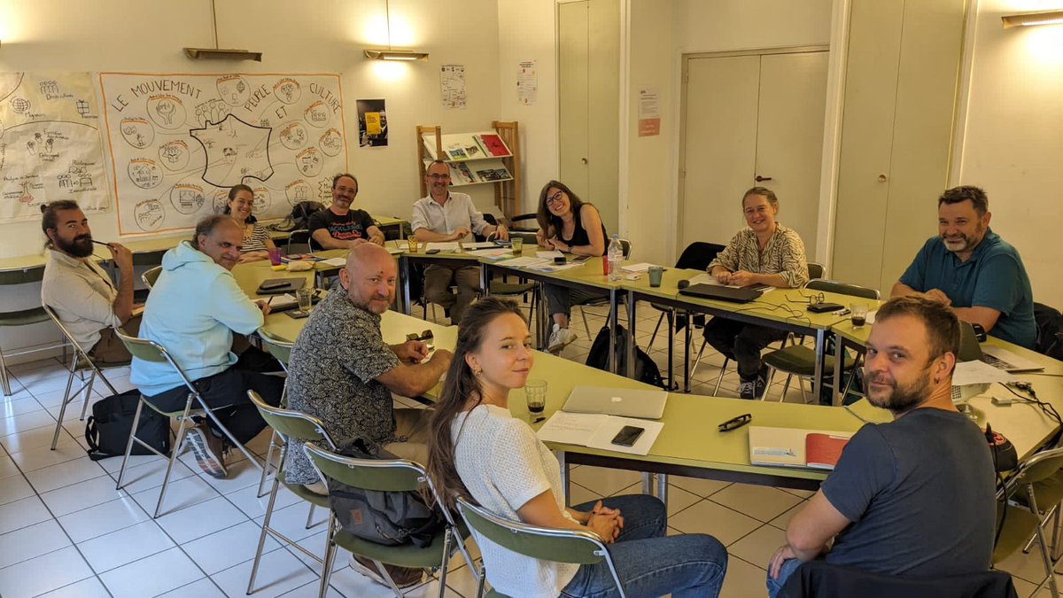 Journée de rassemblement du Collectif Français des Exposciences chez Peuple et Culture à Paris avec les membres nationaux et collectifs regionaux !