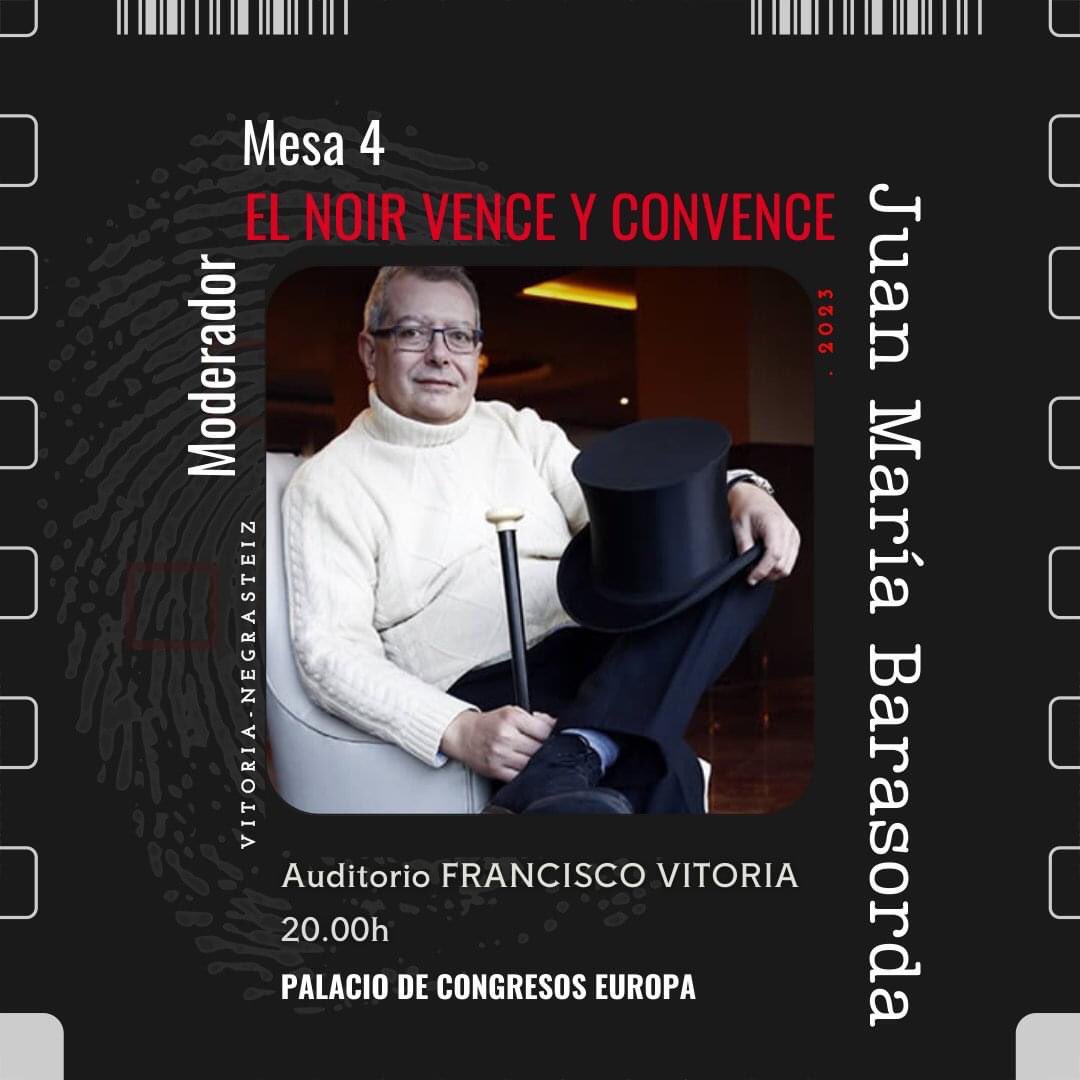 VNegrasteiz's tweet photo. ‼️EL NOIR VENCE Y CONVENCE‼️

En la MESA 4 #contaremos con:

📍 @JuanInfante10... https://t.co/kT2N5sGCyo
📍 Patricia Jiménez... https://t.co/JqtGB4ZTDW
📍 @ebamiren... https://t.co/lvREkC6YcP

✅ Modera Juan María Barasorda... https://t.co/ja5y8x5f8b

#AutoresNeGrasteiz https://t.co/k1agYEFNav