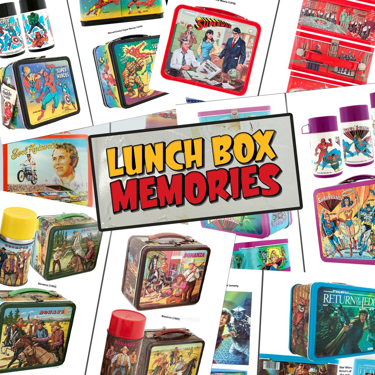 OldtimesD's tweet photo. PRE-ORDER:
LUNCH BOX MEMORIES is expected to ship before Halloween, so what are you waiting for?
https://t.co/s5ifsGDWTm
#oldtimesdigest #vintagelunchbox #lunchbox #70s #80s #retro #vintagetoys #lunchboxcollectors #love #photooftheday #evelknievel #spiderman #superman https://t.co/kqng6Prkr7