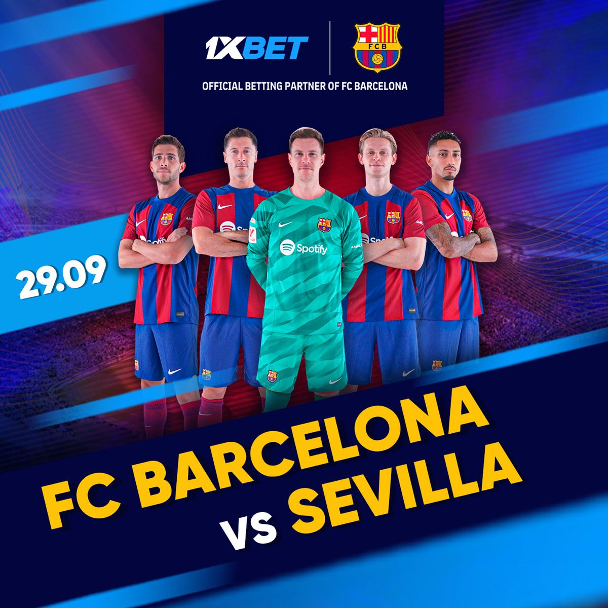 Alicia_bootfull's tweet photo. 🇪🇸Classy showdown: Barcelona vs Sevilla

Catalans lost their first points against Mallorca since the start of the season, and now Barça face a difficult task - defeat Sevilla. Can Sevilla win?

Bet with the reliable bookmaker 1xBet

Sign- https://t.co/TNydC9beMs

Code- 1XALICIA1X https://t.co/Te5uOOSIUK