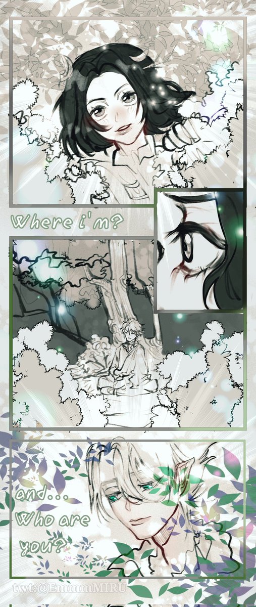 EMIRUEM's tweet photo. The forest elf and the girl 🌿 
#hitsukarin #BLEACH https://t.co/7E25yX6cV0