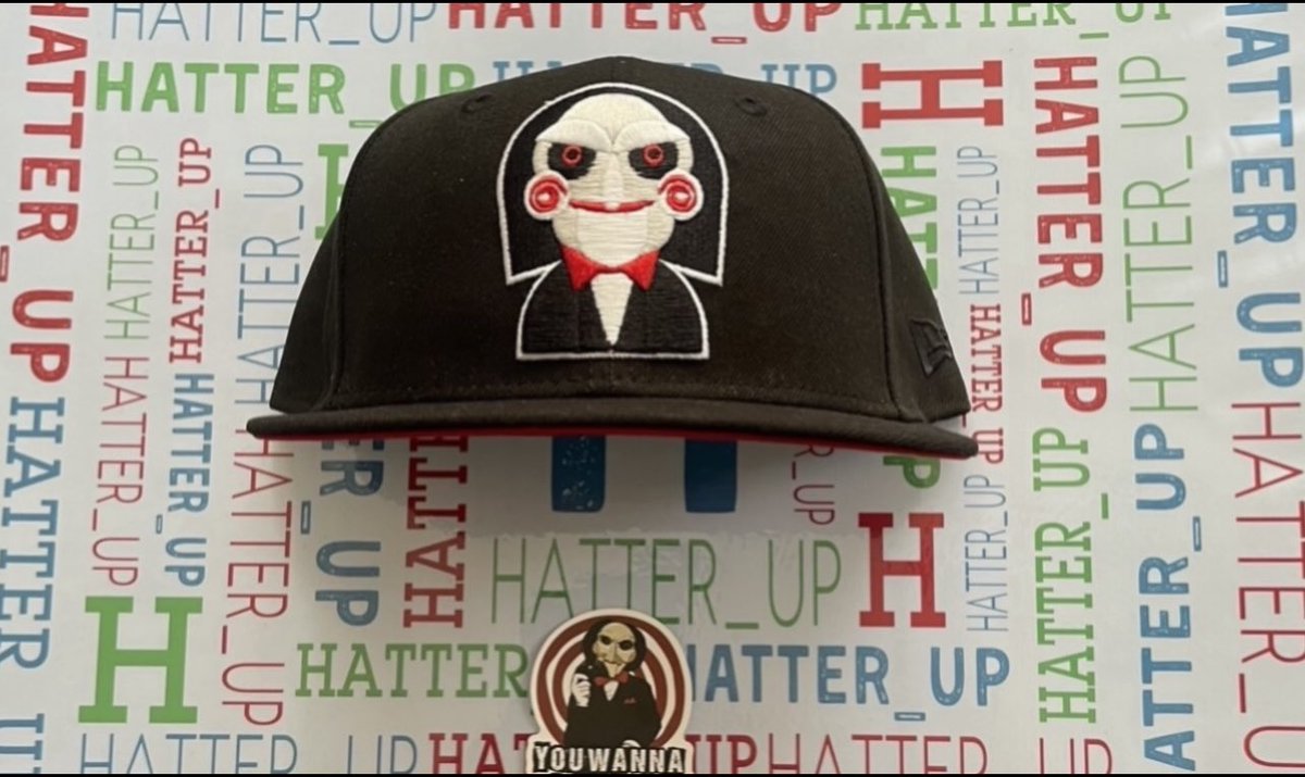 Hatter_up's tweet photo. My “Do you wanna play a game”? #HatoftheDay from @HatClub 2022 Horror packs w/ #JigsawPuppet from The @Saw franchise w/ @officialtobin #SawX in theaters #Spiral #HorrorMovie🎥 #popculture #MovieBuff🍿#HatTwitter #NewEra @RegalMovies #FittedHatSociety
#SpookySeason🎃@AMCTheatres https://t.co/401rv4NkBi