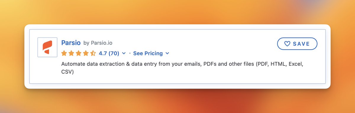 Today <a href="/parsio_io/">Parsio</a> received its 70th review on Capterra.
Very proud of this.