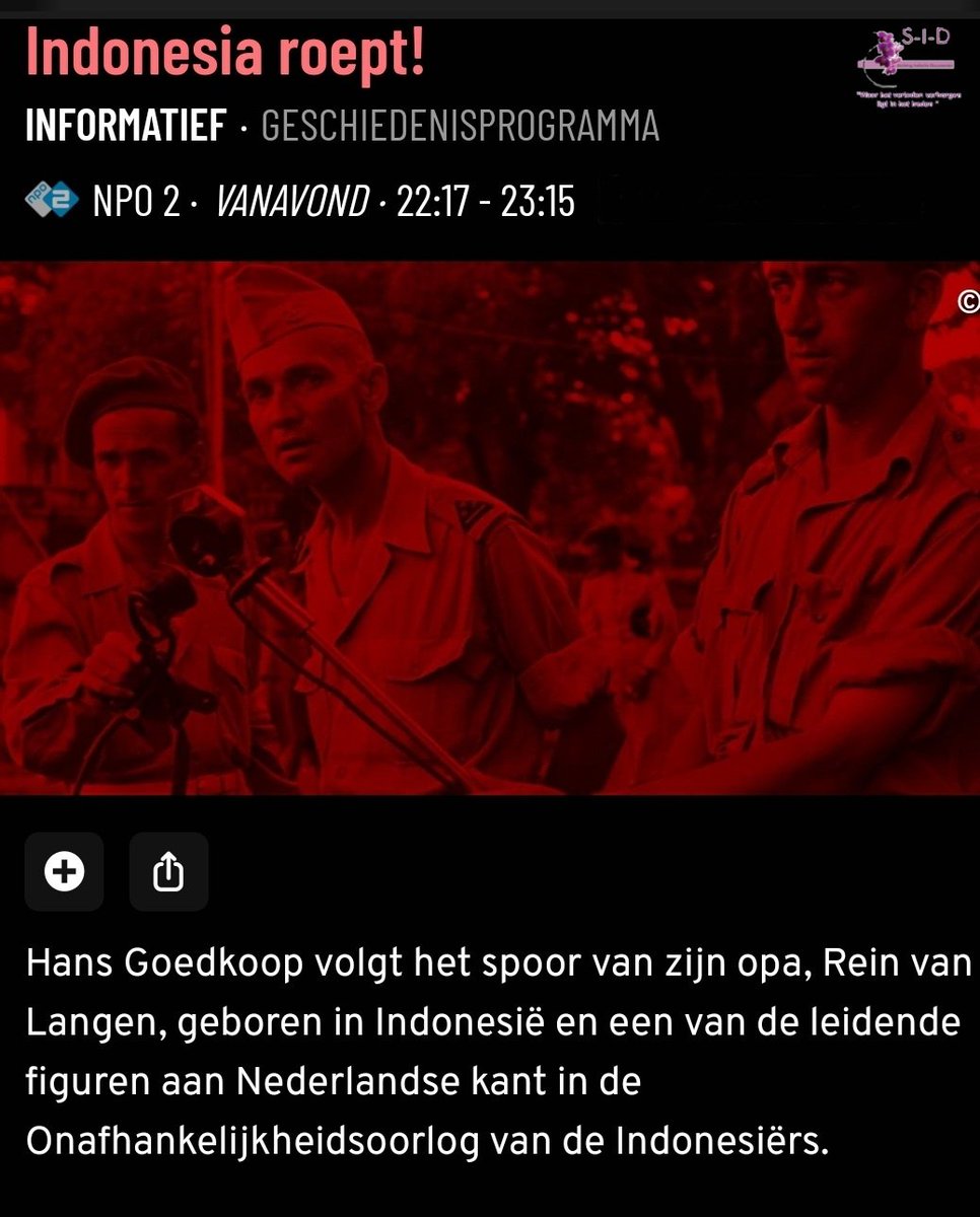 Selamat sore semuanya#Jangan lupa!! Vanavond wanneer u geïnteresseerd bent op NPO 2 om 22.17 uur.