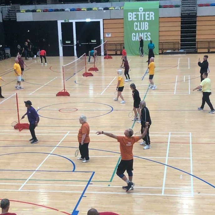 Better_LBHIL's tweet photo. What an incredible GLL Club Games!! The Better Hillingdon Team 2023 was amazing and even placed second in some events! 

This annual GLL event for Hillingdon residents aged 60+ has residents battling it out in a variety of sports against other boroughs at the Copper Box Arena. https://t.co/BDSpBYON1u