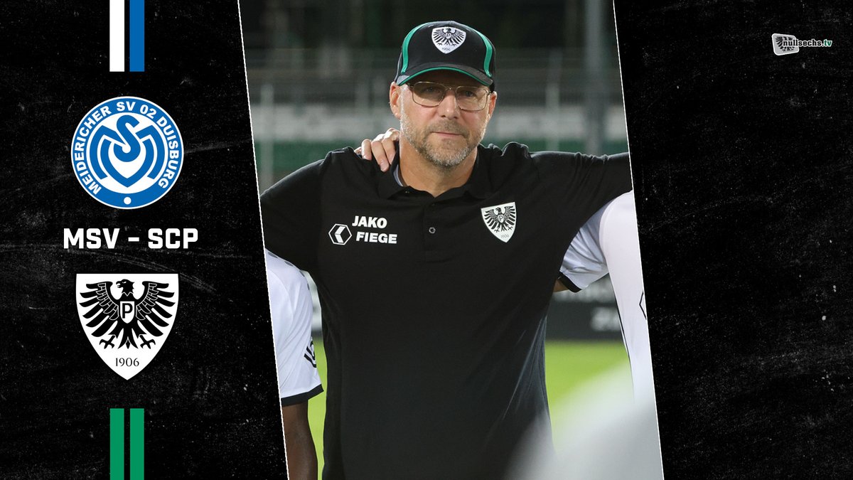 Preussen06's tweet image. 📽 "Das Bayern-Spiel ist aus den Köpfen und aus den Beinen." Wir blicken bei nullsechs.tv mit dem Coach auf das wichtige Auswärtsspiel beim MSV Duisburg ⚫⚪💚 #scp06 #MSVSCP
___
👀 youtu.be/PD5lnGU_G6o