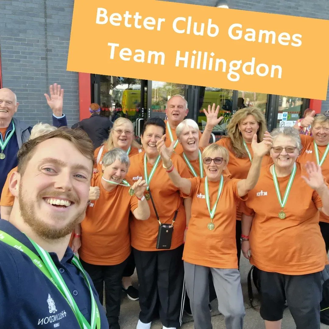 Better_LBHIL's tweet photo. What an incredible GLL Club Games!! The Better Hillingdon Team 2023 was amazing and even placed second in some events! 

This annual GLL event for Hillingdon residents aged 60+ has residents battling it out in a variety of sports against other boroughs at the Copper Box Arena. https://t.co/BDSpBYON1u