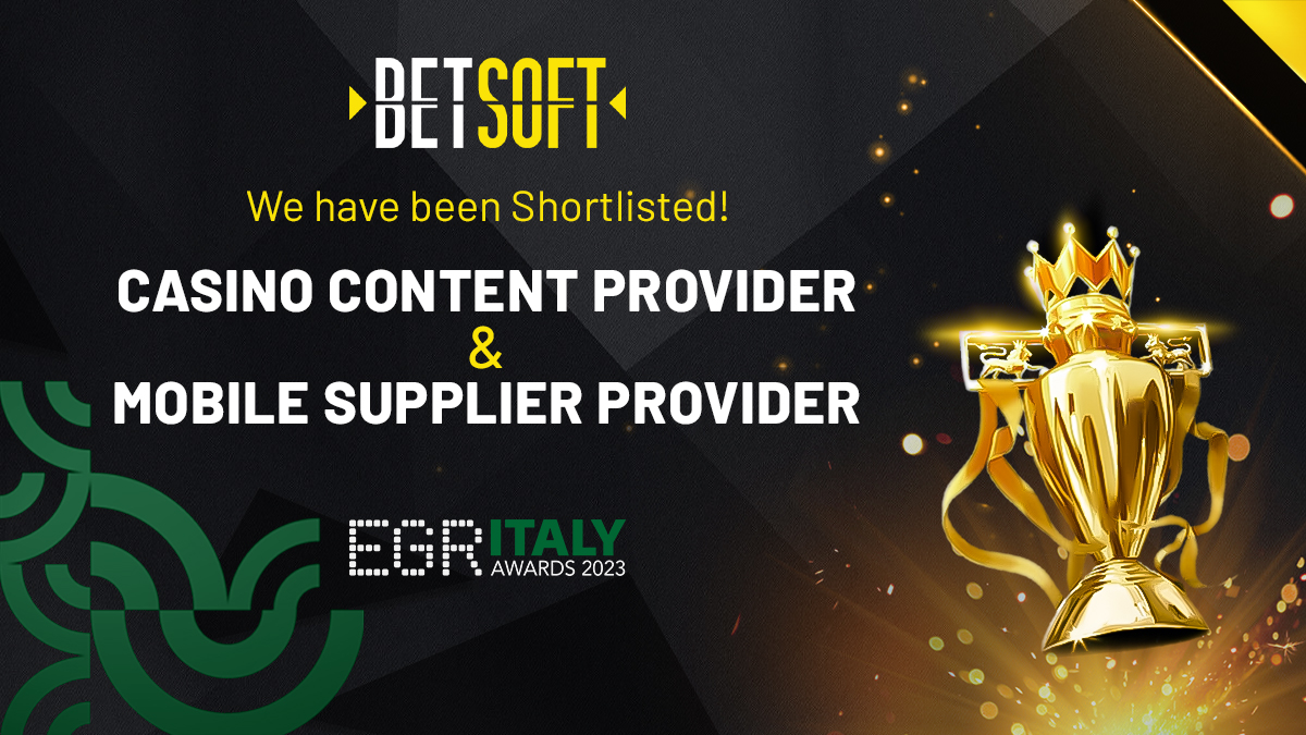 BetsoftGaming's tweet photo. π We are delighted to have been nominated for TWO awards. π
Thank you EGR. Fingers crossed for the next stage!
π https://t.co/XLEsVN8E8H
#Betsoft #iGaming #EGRItalyAwards #SlotsProvider #EGRAwards https://t.co/GSozIVtGQX