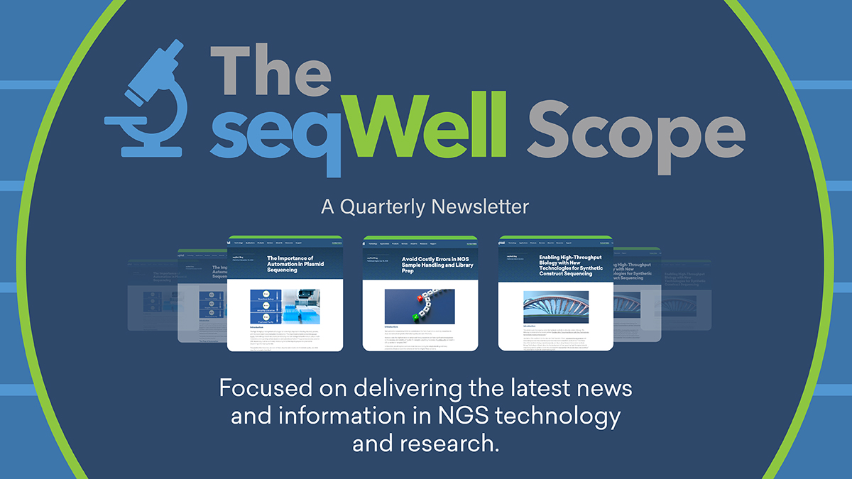 seqWell's tweet photo. Plasmids are the bread and butter for many areas of #LifeSciences. Our latest issue of The seqWell Scope explores the many dimensions of high-throughput plasmid sequencing. 

Review the full newsletter here: https://t.co/gqXo1ZzOKY

#Synbio #Genomics #LibraryPrep #NGS https://t.co/WRObFaYVdL