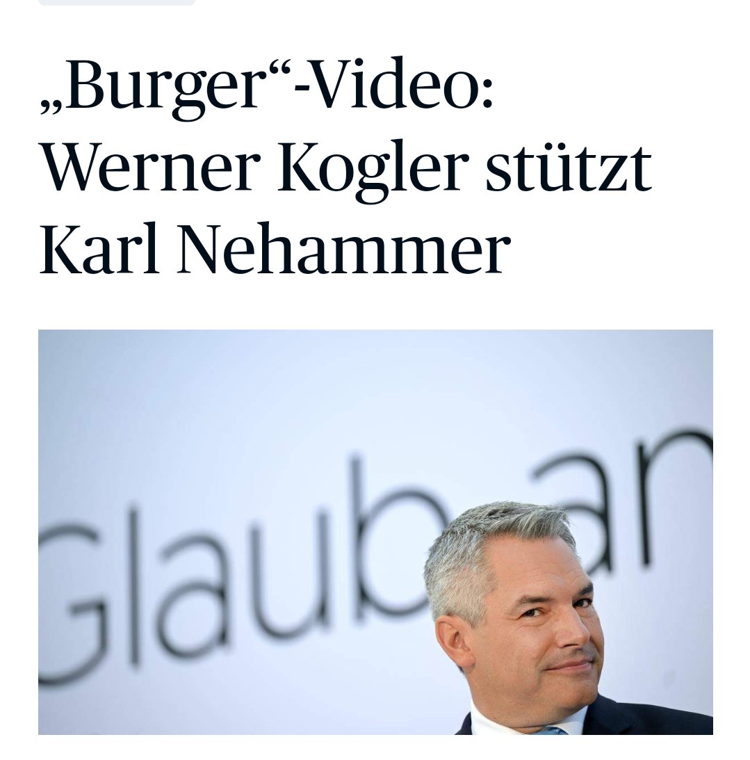 Na fein. <a href="/diegruenen/">Die Grünen</a> ziehen es vor, weiterhin Teil des Problems zu bleiben. 

Das lässt uns der #RonaldMcDonald der österreichischen #Innenpolitik ausrichten. In den Umfragen gemeinsam gleich stark zu sein wie d. #FCKFPÖ ist ja auch ein starker proof of concept. #nehammer #burger