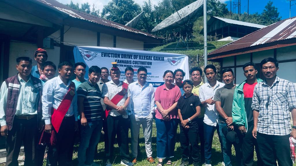 Local administration,Goan Buras, All Mengio Students Union,Police,PRI members,SHG members destroy 20 hectares of cannabis cultivation amounting to 60 lakhs in Mengio circle as a part of the crusade against drug menace. 

<a href="/ArunachalCMO/">CMO Arunachal</a> <a href="/bamang_felix/">Bamang.Felix</a> <a href="/DiproPapumpare/">DIPRO,Papum Pare (official)</a>