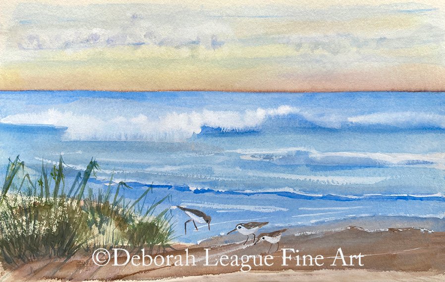 Birds at the beach #watercolor #painting #seascape #artistcommunity #ayearforart #buyintoart #fallforart #wallart #homedecor #beachvibes #oceanpainting #beachy #beachhouseart #coastal #beachart #giftideas #shopearly #waves #surf #breakingwaves #art
ART - deborahleaguefineart.etsy.com/listing/133813…