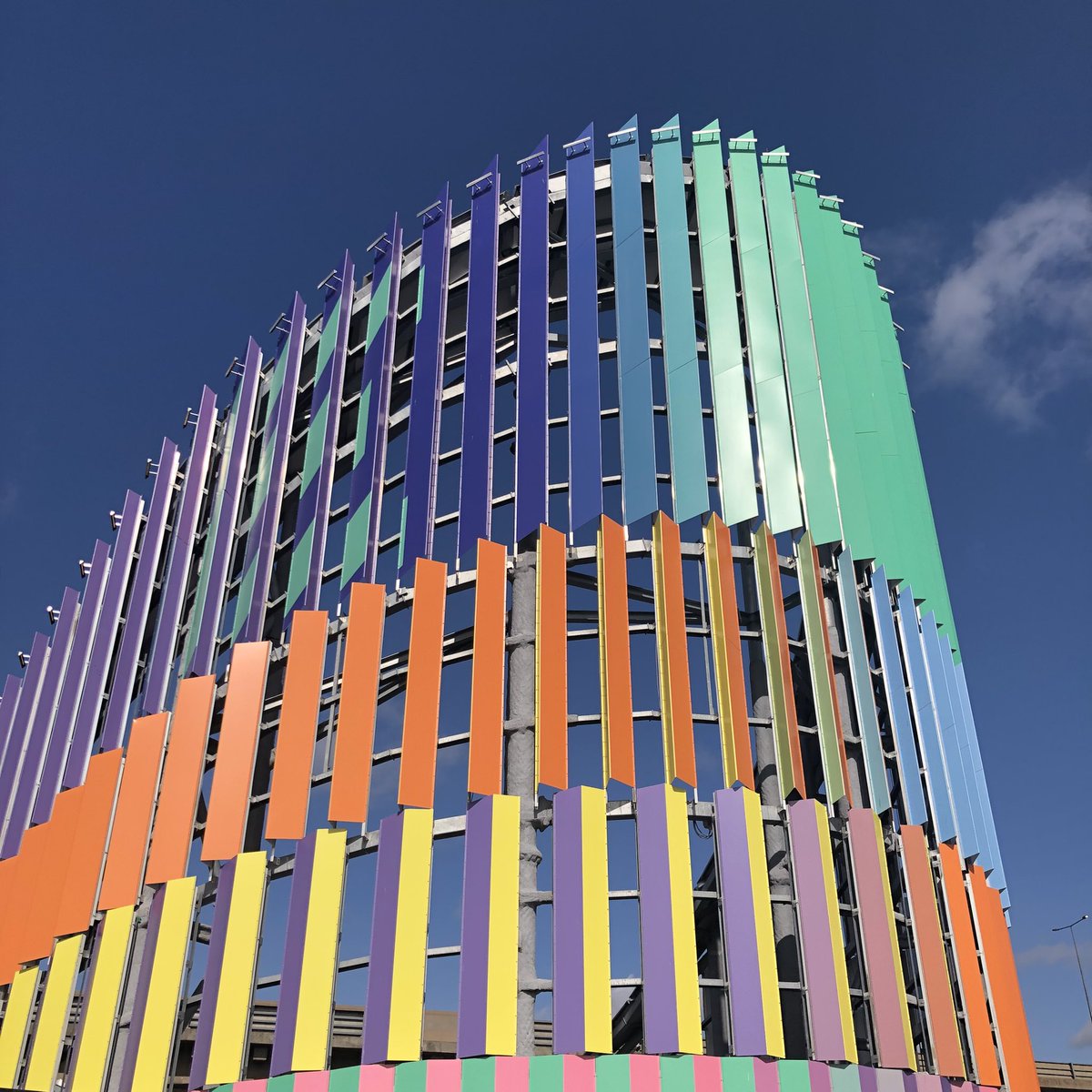 Likely_Lass's tweet photo. A wonderful sunny day to be out judging the @CTAwards Awards in North West London.

Visits so far today have included an exuberant electricity substation in Brent and new social housing in Kilburn. https://t.co/SiJZnSNW42