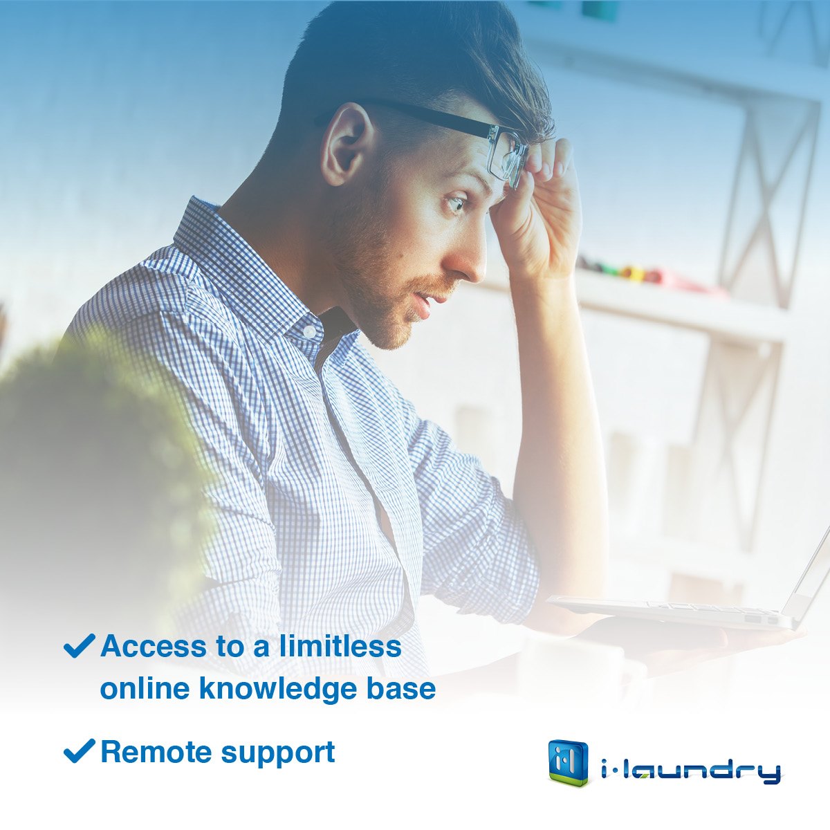 We back every system with extensive on-line product and technical information to make it easy for every user to quickly find the help they need. i-laundry.com #remotesupport #managementsoftware #laundrySA
