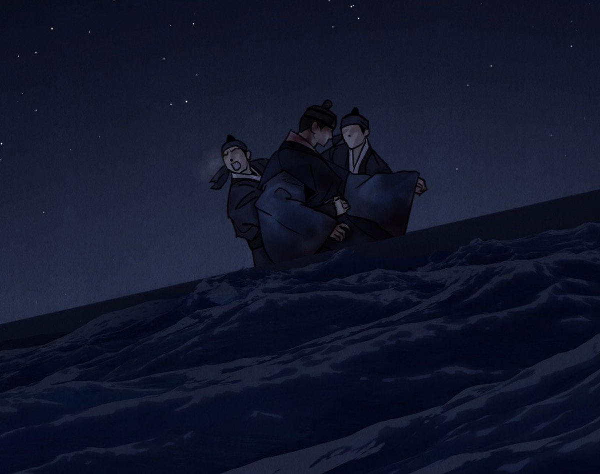 suenghos's tweet photo. painter of the night spoilers //
seungho crying openly for everyone to see as he searches for nakyum’s body at sea is horrifyingly devastating what the fuck https://t.co/cbIYvmg59C