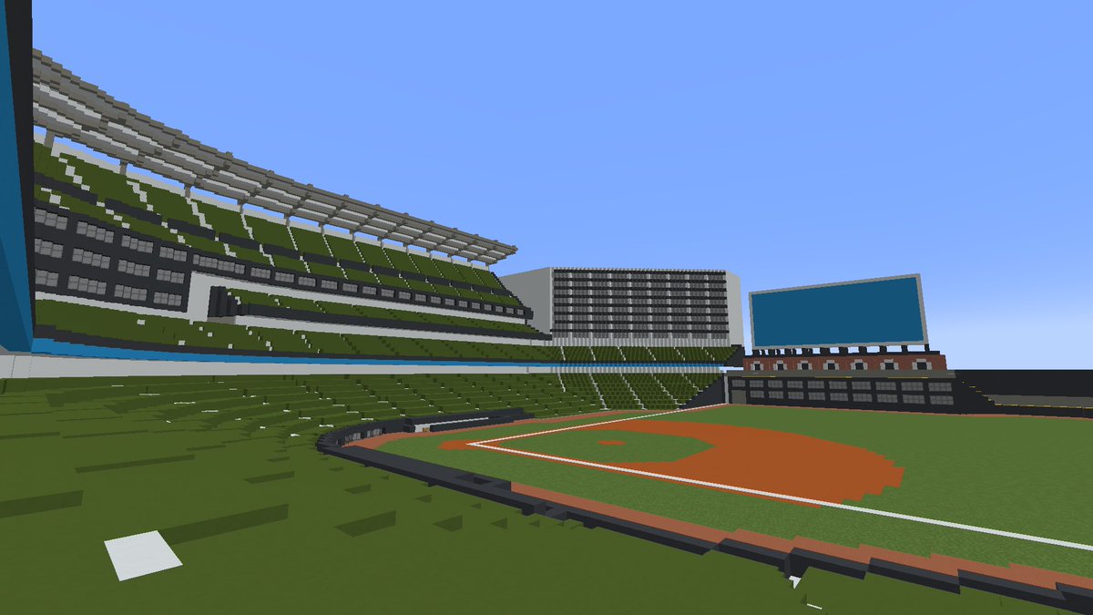 soooota2486's tweet photo. マイクラでメジャーリーグ風球場作ってみた
#マイクラ建築 
#マイクラ https://t.co/a0waT1Psgf
