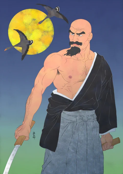 中秋の名月で満月に便乗して、『外道の家』中巻の口絵を。長年入手困難でしたが、本年めでたく復刻版として、上中下巻の3分冊で、紙と電子で発売中! ゲイ雑誌「バディ」で8年に渡って連載された大河ゲイSMドラマ。よろしくね 