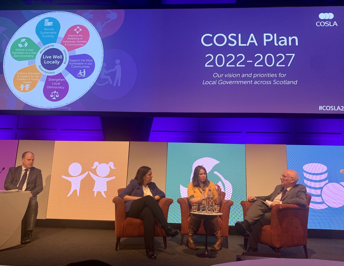 jimsavege's tweet photo. Good to join colleagues at #COSLA23 to share and learn in continuing to make progress with our societal and economic priorities, celebrating excellence in practice, and to ensure our precious democratic environment is progressive and vibrant. https://t.co/qfkngm56lv