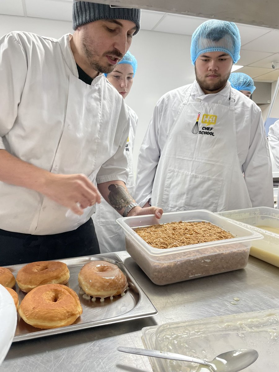 #foodschoolscotland back again this year for a visit to the amazing @Tantrumdoughnut HQ for a day of filling, glazing & torching! 
Thank you so much to Chef Iain, Lisa & the team for always being so supportive and encouraging to our budding Scottish Food Ambassadors