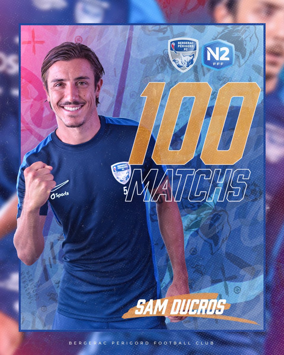 BPFC24's tweet photo. Lors de la rencontre face à la réserve angevine, notre défenseur et enfant du club @SamDucros effectuait son 1️⃣0️⃣0️⃣ ème match en @N2Championnat 🔥

#BPFC 🔵🔴 https://t.co/BTWmWizmHH