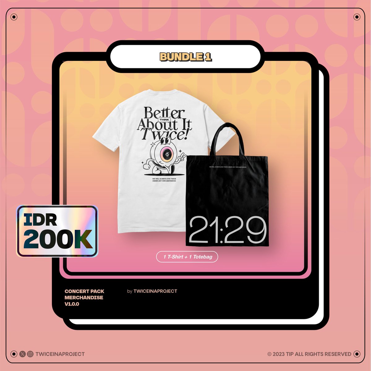 TWICEINAPROJECT's tweet photo. BUNDLE

Masa sih mau beli satu doang! Nih Minject siapin bundle buat kalian biar ga repot-repot lagi buat memilih.

Tanpa pikir panjang, SIKAT!!!🤙🔥 https://t.co/WPQPf59PqD