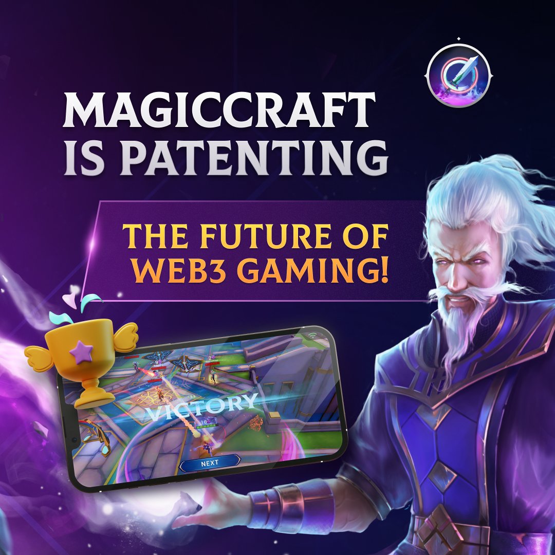 MagicCraftGame's tweet photo. ⚡️ MagicCraft is Patenting the Future of Web3 Gaming!

🥳 We are thrilled to announce that MagicCraft is filing a provisional patent application for our unique Web3 lobby system! 

🏳️ This system is set up outside the game client, allowing us to operate without being constrained by the policies of distribution platforms like Google Play Store, App Store, and Steam.

🧠 We are working with patent and intellectual property attorneys across the world to secure MagicCraft's intellectual property. We believe this patent will give us a competitive advantage in the Web3 gaming space and allow us to provide our players with the best possible experience!

$MCRT #play2earn #Web3gaming #p2e