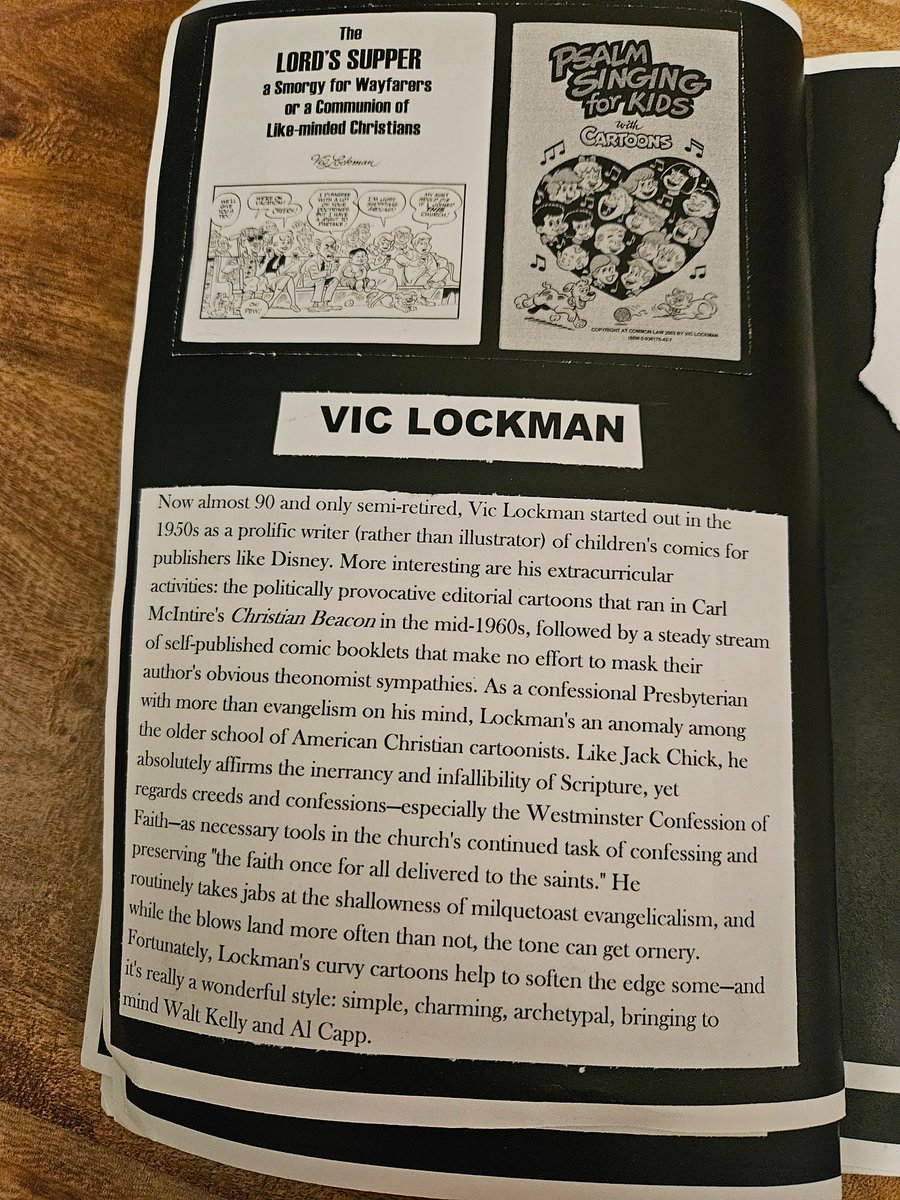 rockwritpod's tweet photo. Paste-ups for a zine I did to accompany an exhibit on Christian comics in 2016 at Tyndale University &amp; Seminary. https://t.co/Sf6zO0Wch5