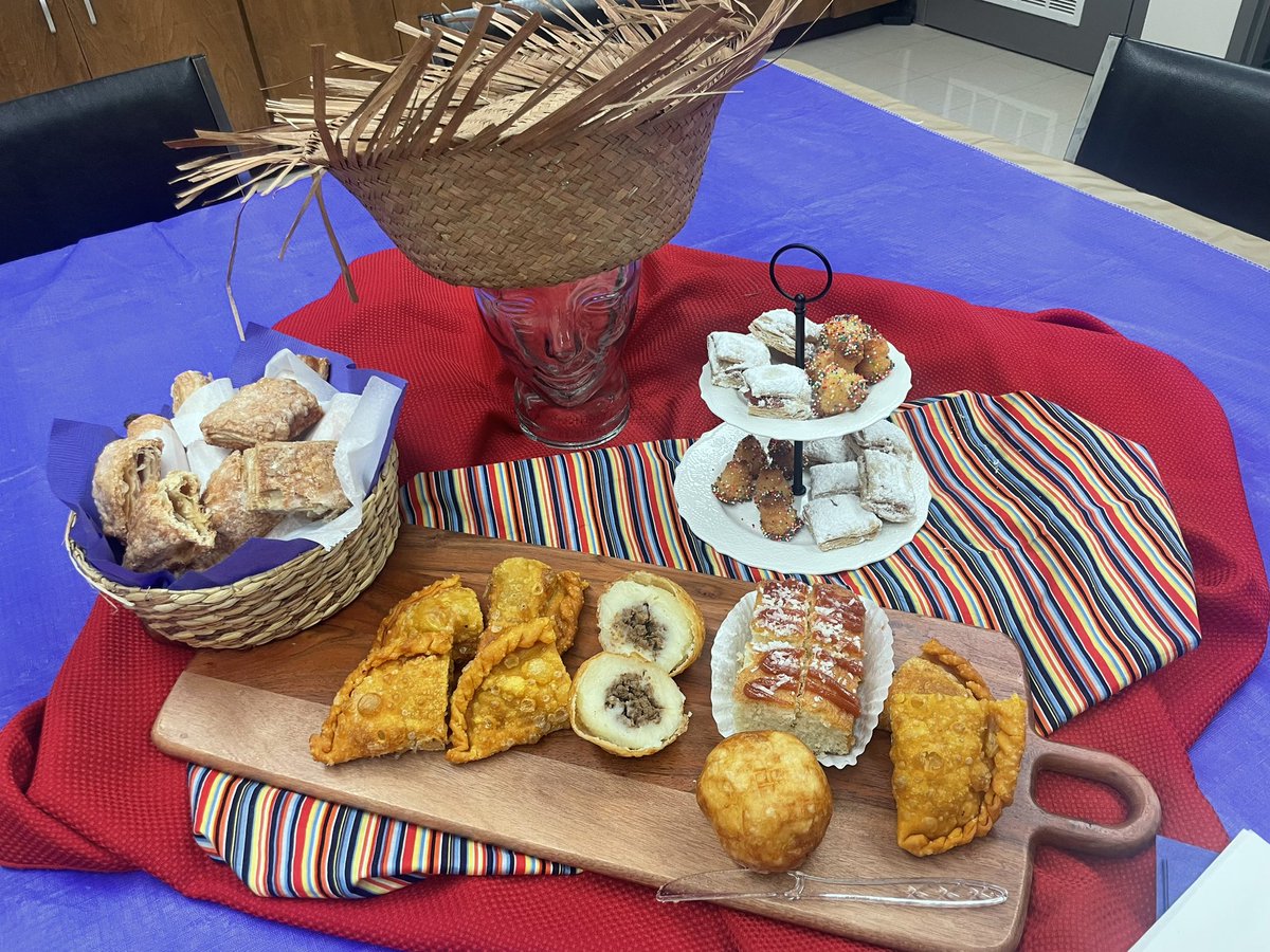 Every Friday at Admin we have been celebrating Hispanic Heritage Month with pastries from different places. Today the pastries were from Puerto Rico! Thank you Ms. Velez-Ortiz for the amazing set up!
