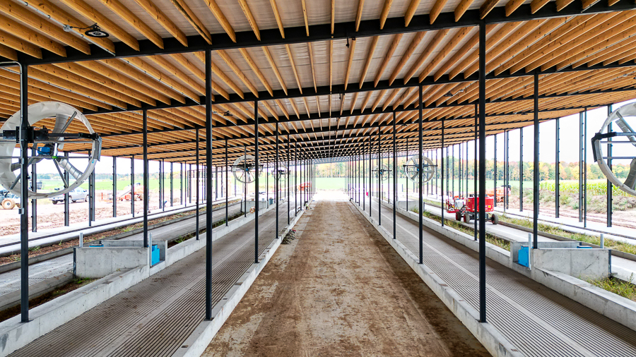 Steel structure is up at Heeg Brothers Dairy in Colby, WI. 
Thier new freestall barn will feature an automated milking system.

#HeegBrothersDairy #robotdairy #robotbarn #structuralsteel