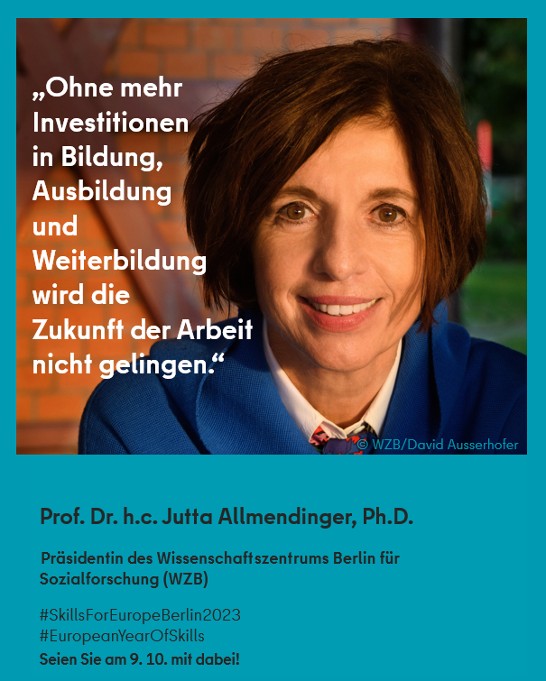 SenASGIVA's tweet photo. Neue Anforderungen an berufliche Kompetenzen für die Zukunft kommen nicht von heute auf morgen. Sie kündigen sich an, können erlernt werden – und das nicht nur mit 20 oder 30 Jahren. Weiterbildung ist key.
https://t.co/HExjH4Bkqf
#SkillsForEuropeBerlin2023 https://t.co/bKWm5o17hF